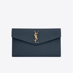 YSL Uptown Pouch Small Navy NEW WITH TAGS